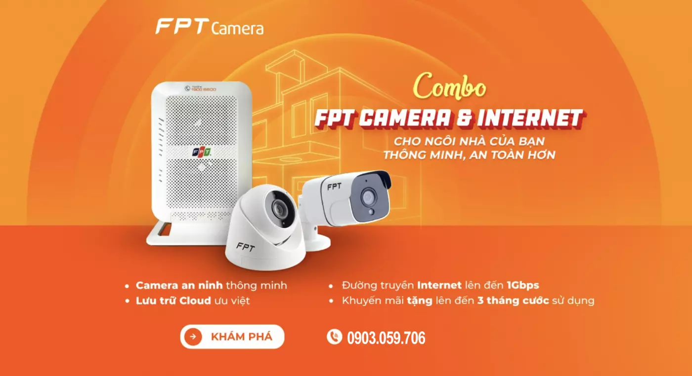 Combo internet và camera FPT
